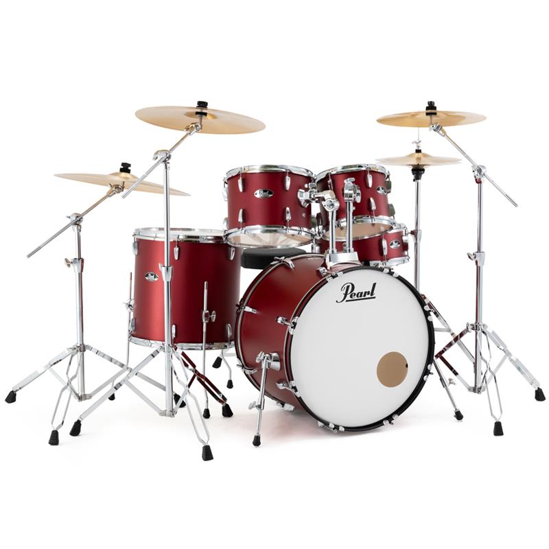 Pearl RS525SCWN/C-2CSN #747 [ROADSHOW シンバル付ドラムフルセット / 2クラッシュシンバル仕様 - Matt Red]【限定品】 (新品)