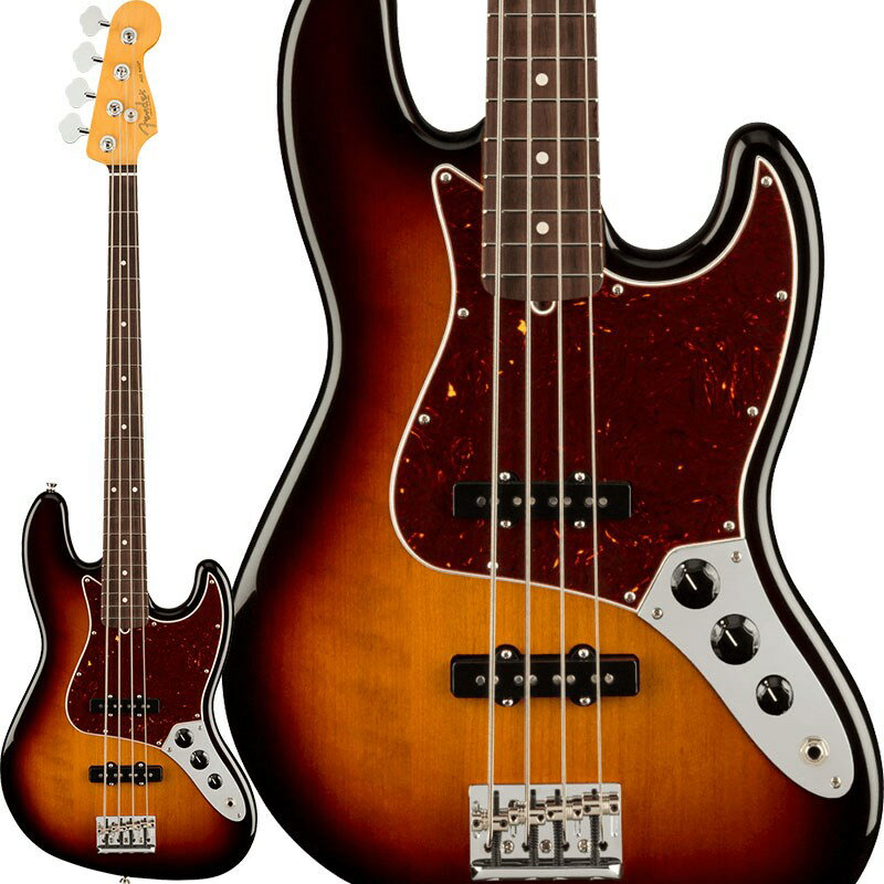 あす楽 Fender USA American Professional II Jazz Bass (3-Color Sunburst/Rosewood) (新品)