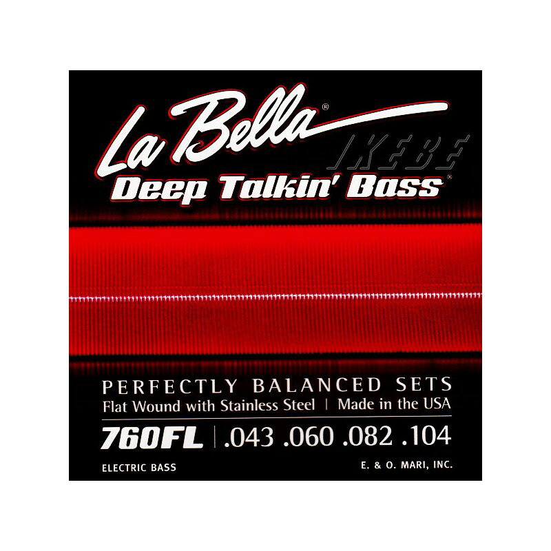 La Bella 760FL / Flat Wound Stainless Steel Bass Strings ()