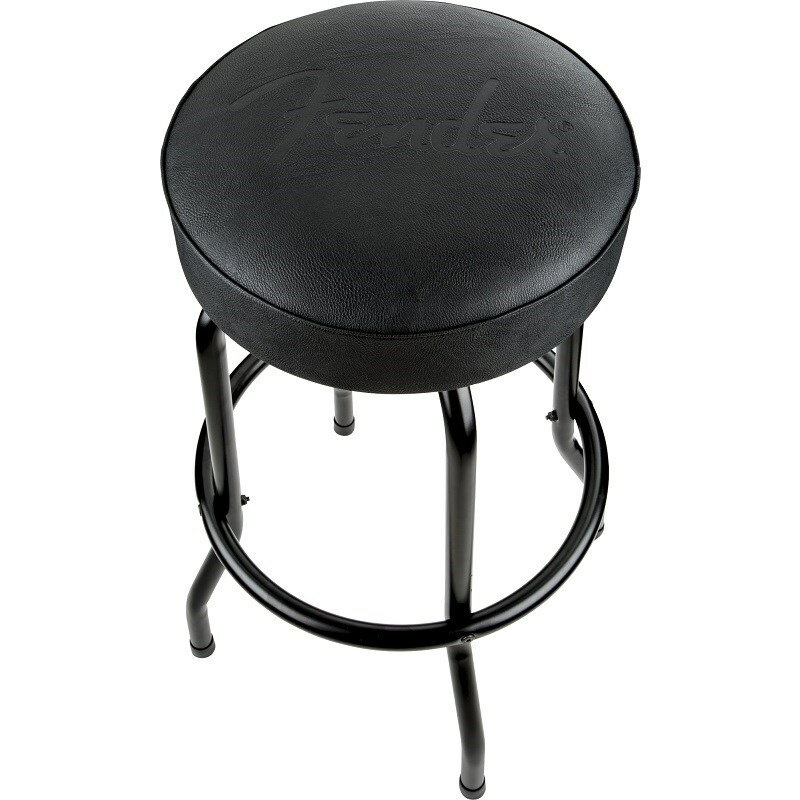 Fender USA Fender Embossed Black Logo Barstool， Black/Black， 30[#9192022002] (新品)