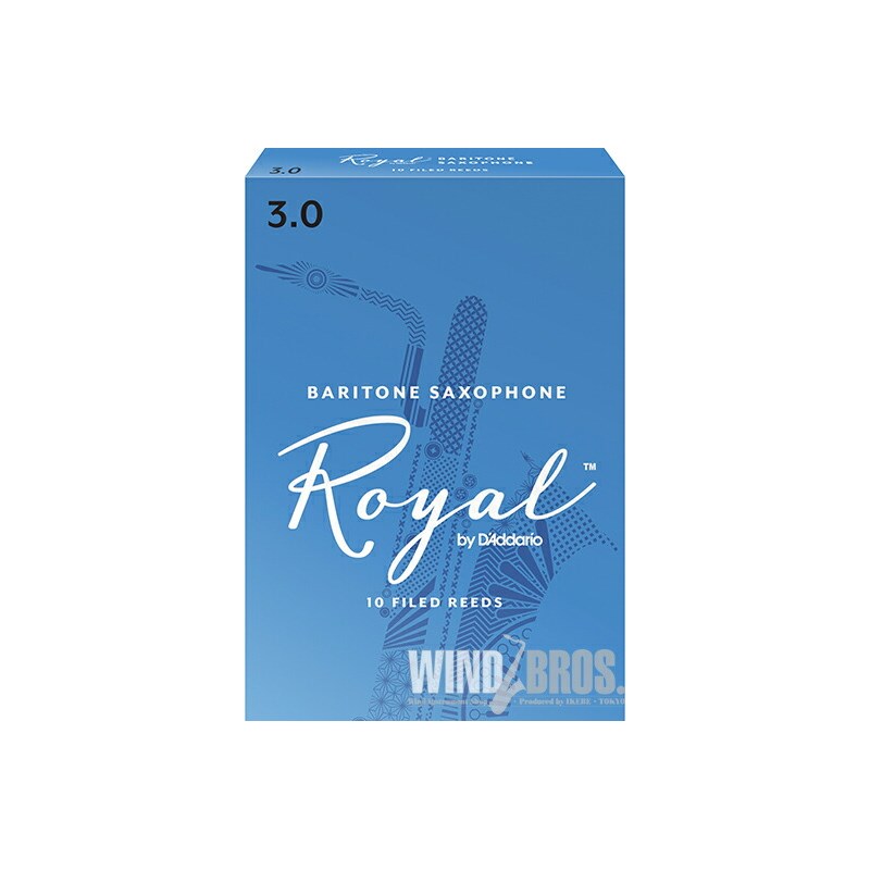 D'Addario Woodwinds (RICO) バリトンサックス用リード リコ(RICO) ロイヤル(Royal) 硬さ:2 (新品)