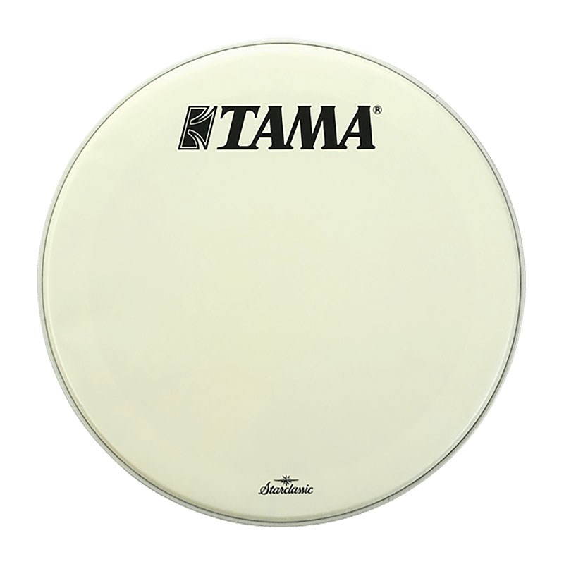 TAMA CT22BMOT White Coated Heads TAMA Starclassic logo/22 【バスドラム用フロントヘッド】【お取り寄せ品】 (新品)