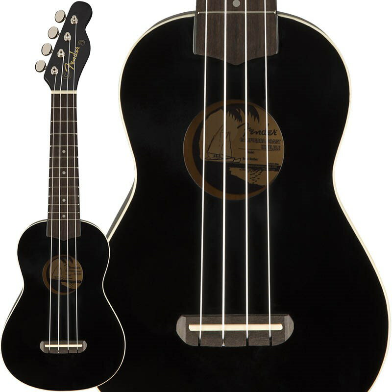 Fender Acoustics VENICE SOPRANO UKULELE Black ڤ󤻡 ()