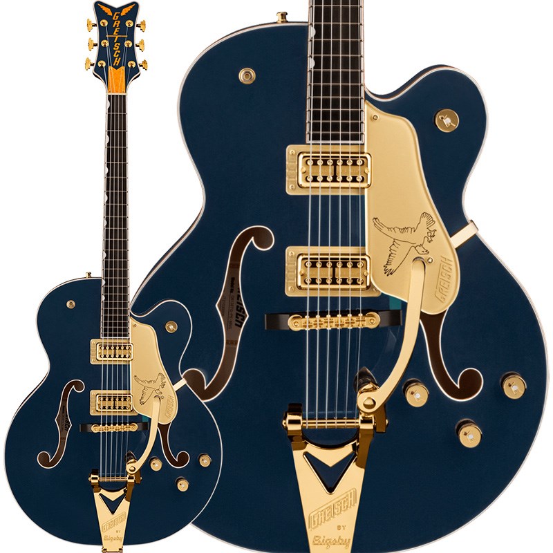 GRETSCH G6136TG Players Edition Falcon Hollow Body with String-Thru Bigsby and Gold Hardware (Midnight Sapphire) (新品)