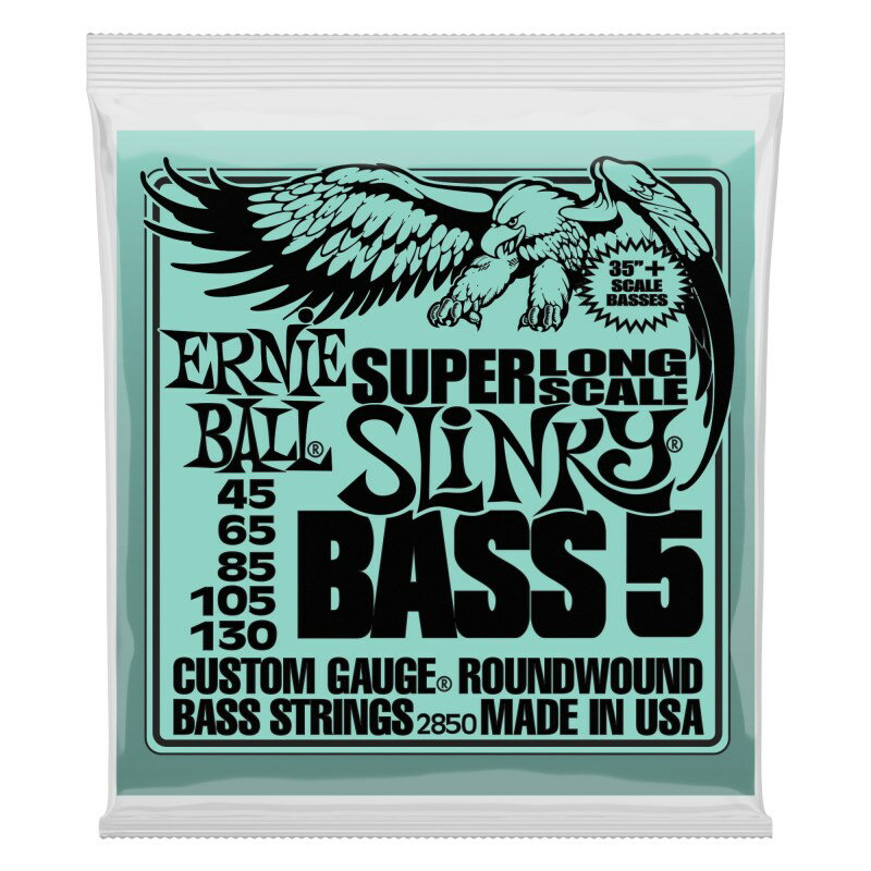 ■商品紹介Super Long Scale Slinky Bass String世界中のベーシストに愛用されているスリンキー・ベース・シリーズに、35インチ(約889mm)スーパー・ロング・スケールに対応した、スーパー・ロング・スケール・ベース弦がラインナップされました。スーパー・ロング・スケール・ベース以外でも、変形ベースやブリッジの仕様などによってもう少し弦が長ければといったベースにも最適な弦です。弦の仕様はスリンキー・ベース・シリーズ同様で、ハイからローエンドまでバランスとれたサウンドで人気のニッケル・ワウンドです。045-065-085-105-130＊御注文はゲージ毎に1セット単位にて承ります。検索キーワード：イケベカテゴリ_楽器アクセサリ_弦_ベース弦_ERNIE BALL_新品 SW_ERNIE BALL_新品 JAN:0749699128502 登録日:2011/05/23 ベース弦 アーニーボール アニーボール