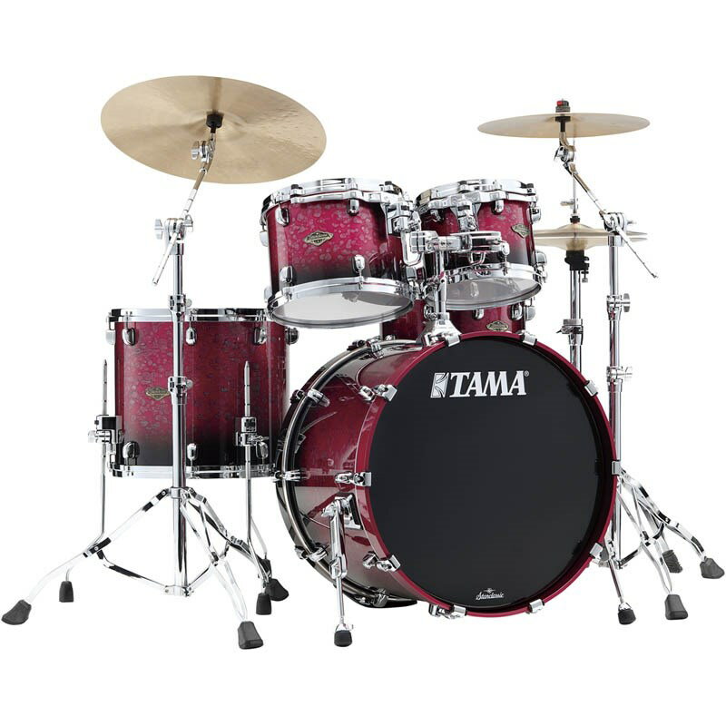 TAMA Starclassic Walnut/Birch 4pc Drum Kit - Molten Dark Raspberry Fade WBS42S-MDR (新品)