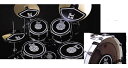 ☆Pearlプラクティス・ラバーパッド：バスドラム用☆ バスドラム用パッドはベルトでポジション調整が可能。 ※本商品はラバーパッド・バスドラム用のみとなります。画像のドラムセットやシンバル、バスドラム用以外のラバーパッドは付属になりません。