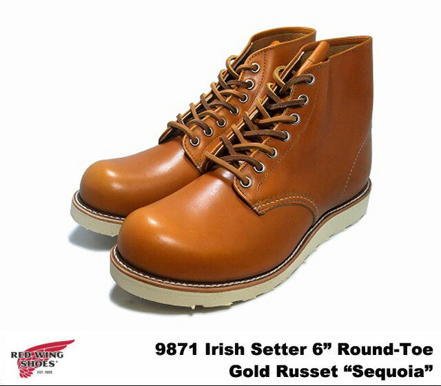 ֡ڸ̵ åɥ ֡ å奻å  6 饦ɥȥ ɥ饻å  RED WING 9871 6" Round-Toe Gold Russet "Sequoia"ʡפ򸫤