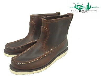 å⥫ ΥåХ ֡ ֥饦 २ Russell Moccasin 4070-7 KNOCK-A-BOUT BOOT Milled Dyed Brown Chromexcel