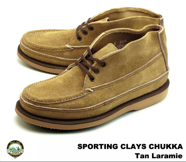 ラッセルモカシン スポーティング クレイ チャッカ タン ララミー スエード Russell Moccasin 200-27 Sporting Clays Chukka Tan Laramie メンズ チャッカブーツ