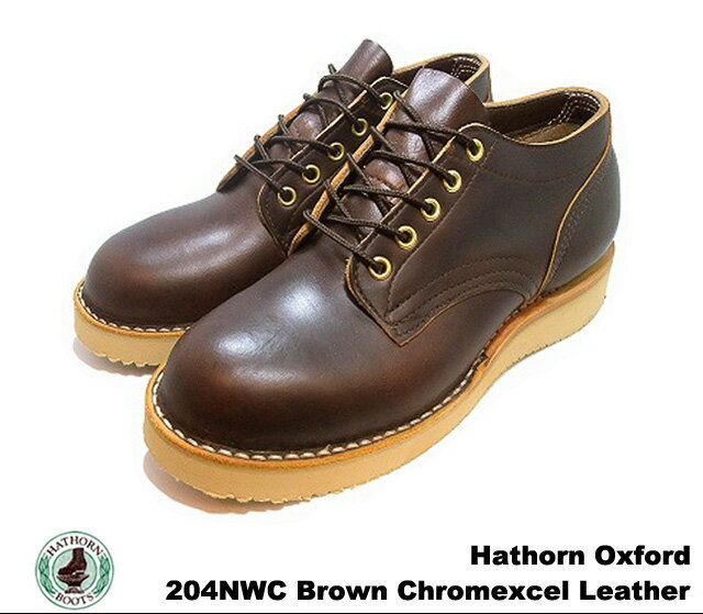 ハソーン オックスフォード ブラウン ホーウィン クロムエクセル レザー メンズ ブーツ Hathorn Oxford Rainier 204NWC Brown Horween Chromexcel Leather MADE IN USA HATHORN BOOTS by WHITE 039 S
