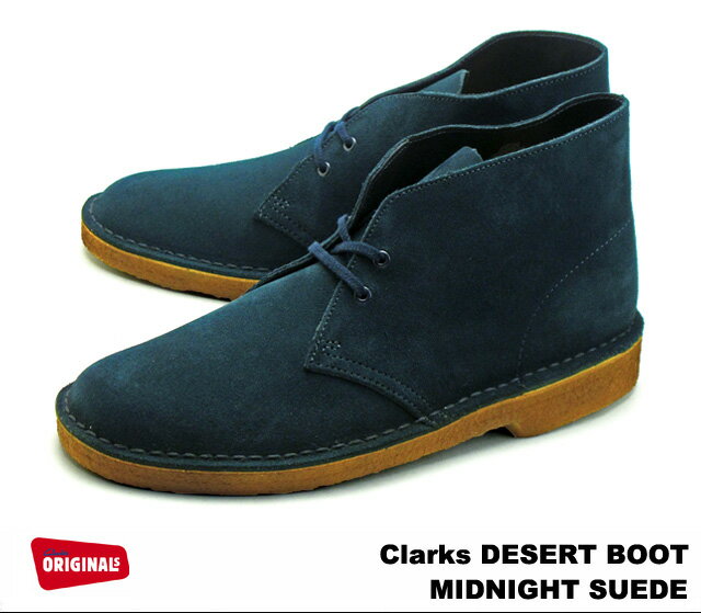 クラークス デザートブーツ メンズ ミッドナイト スエード ブーツ Clarks DESERT BOOT 26109444 MIDNIGHT SUEDE US規格