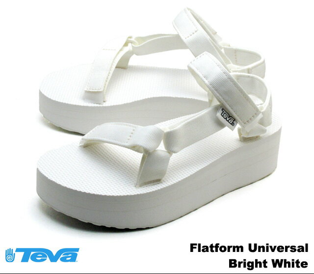 テバ サンダル レディース ウィメンズ フラットフォーム ユニバーサル ブライトホワイト Teva 1008844 Flatform Universal Bright White