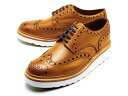 グレンソン 靴 アーチー V ウィングチップ タン カーフレザー メンズ シューズ GRENSON ARCHIE V 110007 TAN CALF LEATHER