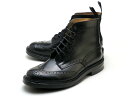 トリッカーズ カントリーブーツ ストウ ウィングチップ ブラック ボックス カーフ ダイナイトソール メンズ ブーツ Tricker's M5634 Count...