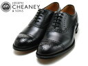 ジョセフチーニー ストレートチップ ドレスシューズ メンズ JOSEPH CHEANEY WILFRED BLACK