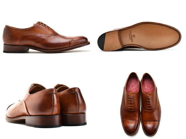 グレンソン GRENSON BERT TAN HAND PAINTED 111894 バート オックスフォード シューズ 革靴 紳士靴 レースアップシューズ タン メンズ