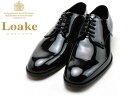 ローク プレーントゥ Loake BOW B ブラックパテント メンズ ビジネスシューズ