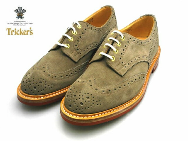 トリッカーズ バートン ウィングチップ カントリーブーツ m5633 Tricker's VISONE ヴィゾーネ リペロ・スエード ダイナイトソール