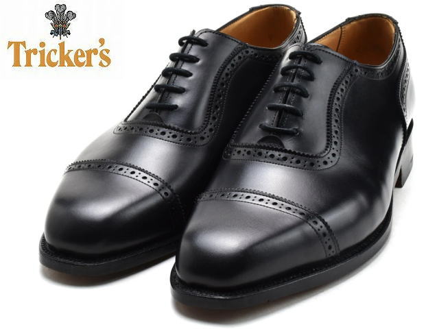 トリッカーズ ビジネスシューズ（メンズ） トリッカーズ ストレートチップ レザーソール Tricker's 6143 Belgrave ブラック ビジネスシューズ ドレスシューズ