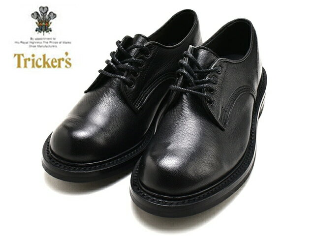 トリッカーズ ブーツ レディース トリッカーズ リンダ TRICKER'S LINDA PLAIN DERBY SHOE L5655 レディース ドレスシューズ プレーントゥ ブラック 黒