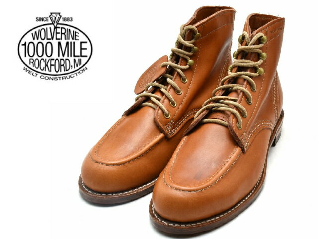 ウルヴァリン ウルバリン 1000マイルブーツ ウルヴァリン WOLVERINE 1000MILE BOOTS W40503 タン ブラウン Made in USAメンズ ブーツ men's boots