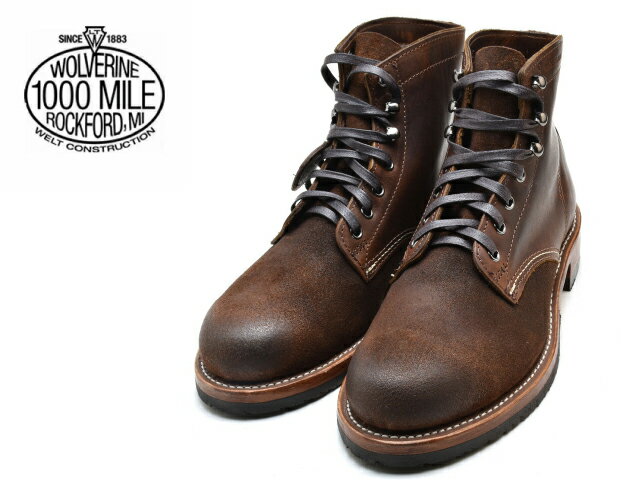 ウルヴァリン ウルバリン 1000マイルブーツ ウルヴァリン WOLVERINE 1000MILE BOOTS W40556 ダークブラウン Made in USAメンズ ブーツ men's boots