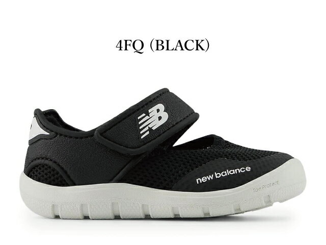 乐天商城 - ニューバランス ベビー スニーカー サマーシューズ 208 new balance I208 IO208 4FQ ブラック レッド サンダル キッズ ベビー 子供靴