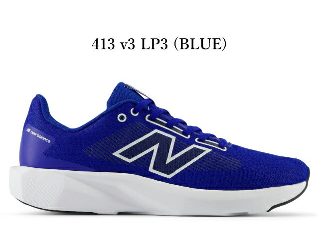 乐天商城 - ニューバランス スニーカー メンズ M413 new balance LP3 ブルー 2E ランニング マラソン ウォーキング 靴 新作