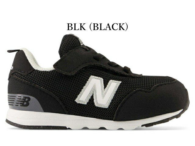 乐天商城 - ニューバランス キッズ スニーカー 515 new balance I515 NW515 ベビー ファーストシューズ BLK ブラック 子供靴 通学 運動会