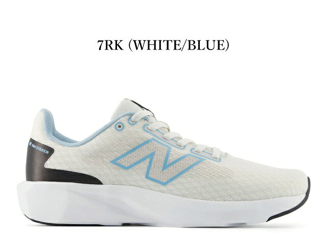 乐天商城 - ニューバランス スニーカー レディース W413 new balance 7RK ホワイト ブルー Dワイズ ランニング マラソン ウォーキング 靴 新作