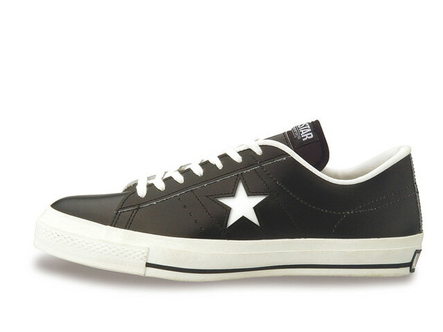 コンバース ワンスター J オックス ブラック ホワイト メンズ スニーカー 日本製 CONVERSE ONE STAR J OX 32346511 BLACK/WHITE MADE IN JAPAN