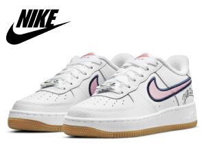 ナイキ エアフォース ワン NIKE AIR FORCE 1 LOW GS DB4542-100 ホワイト/ピンクグレイズ-チルレッド WHITE/PINK GLAZE-CHILE RED 靴 スニーカー レディース