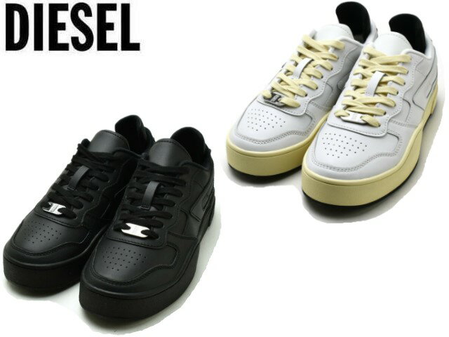 ディーゼル レザースニーカー メンズ ディーゼル スニーカー メンズ ローカット シューズ 靴 レザー DIESEL S-UKIYO LOW X Y02961/PR013 T1015 T8013