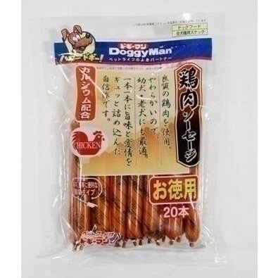 ドギーマン ハヤシ 鶏肉ソーセージ 20本入り 犬用スナック おやつ ペット