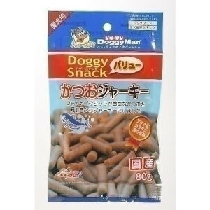 【3/5限定！エントリー＆抽選で最大100%Pバック】ドギーマン DSVかつおジャーキー 80g 犬用スナック おやつ ペット