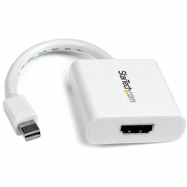 StarTech MDP2HDW ホワイト [Mini DisplayPort - HDMI変換アダプタ] 【同梱配送不可】【代引き・後払い決済不可】【沖縄・北海道・離島配送不可】