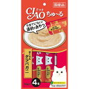 いなばペットフード CIAO ちゅ~る おやつ 猫用 14g×4本 国産 スナック まぐろ&タラバガニ チュール ちゅ~る