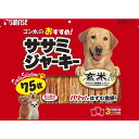 商品説明★ 鶏肉の中でも特に低脂肪な鶏ササミを使用したササミジャーキーに食物繊維、ビタミン、ミネラルを含む玄米を配合した嗜好性の高いスナックです。手軽に与えられるので、おやつやしつけのごほうびにおすすめです。ハードタイプで食べ応えがあるのでワンちゃんも大満足です。スペック* 分類: 犬用スナック ジャーキー* 原材料: 肉類(鶏ササミ等)、穀類(玄米等)、でん粉類、豆類、糖類、増粘安定剤(ソルビトール、グァーガム)、ミネラル類(塩化ナトリウム)、pH調整剤、保存料(ソルビン酸カリウム、デヒドロ酢酸ナトリウム)* 保証成分: たん白質:38.0%以上、脂質:1.0%以上、粗繊維:1.5%以下、灰分:8.0%以下、水分:14.0%以下* エネルギー: たん白質38.0%以上、脂質1.0%以上、粗繊維1.5%以下、灰分8.0%以下、水分14.0%以下* 給与方法: 超小型犬:1-2枚/小型犬:2-3枚/中型犬:3-5枚/大型犬:5-8枚/幼犬:1-2枚* 賞味期限: 18ヶ月* 商品サイズ: 300×400×65(mm)* 完成サイズ: 300×400×65(mm)* 原産国または製造地: 中華人民共和国* 諸注意: (保存方法)高温・多湿・日光をさけて保存し、開封後は早めに使い切ってください。※ 商品パッケージや仕様につきまして、予告なく変更されることがございます。※ 賞味期限表示がございます商品は、製造年月から表示期限までになります。