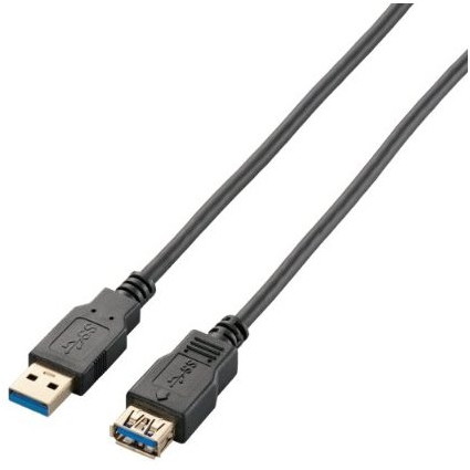 ELECOM USB3-E20BK ブラック [USB3.0延長ケーブル(A-A) 2m](2.0)