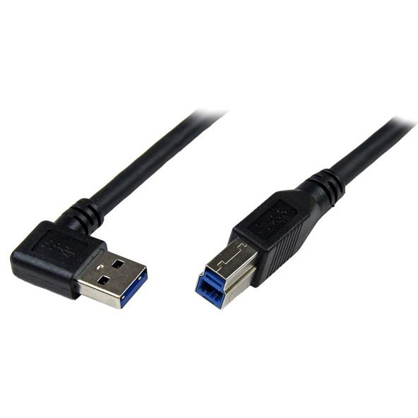 StarTech USB3SAB1MRA [USBケーブル 1m 片側L型右向き オス/オス] 【同梱配送不可】【代引き・後払い決済不可】【沖縄・北海道・離島配送不可】