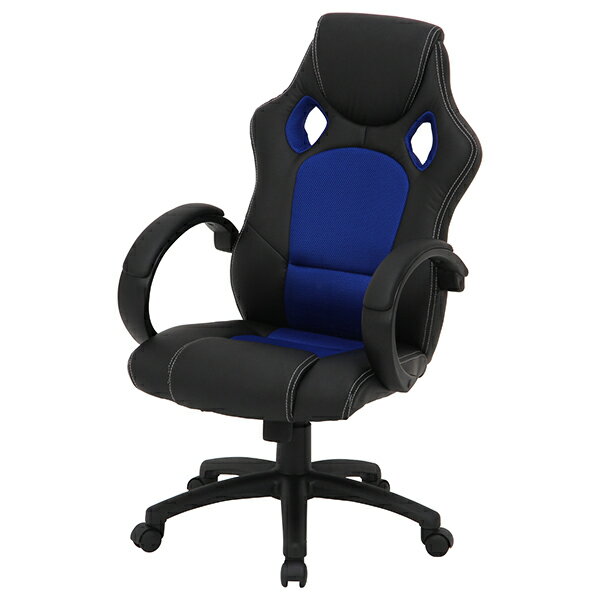 不二貿易 20084 レーシングチェアー サーキット BL 【同梱配送不可】【代引き・後払い決済不可】【沖縄..