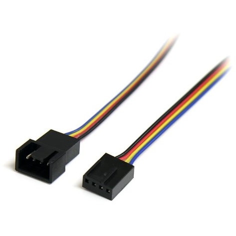 StarTech FAN4EXT12 [ファン電源延長ケーブル(30cmオス-メス)] 【同梱配送不可】【...