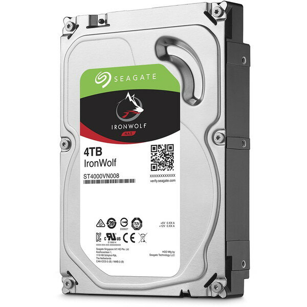 Seagate ST4000VN008 IronWolfシリーズ [3.5インチ 内蔵HDD(4TB)]