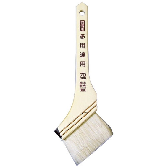 商品説明★ 水性・油性塗料 兼用 お得用多用途用ハケ OTスペック* 規格: 70mm* 重量: 35g