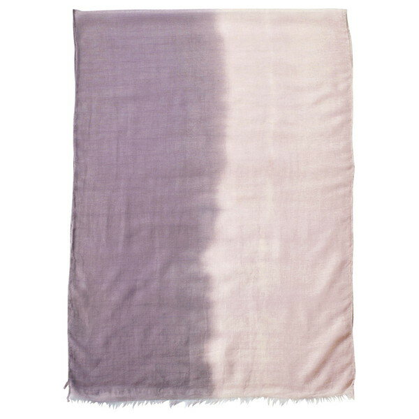 Cotton - 02201602 KSU08020PL 〈天然草木染〉 オーガニックコットン キャメル混ストール パープル(あかね)