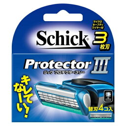 シック プロテクタースリー 替刃 （4コ入）カミソリ 剃刀 ヒゲソリ 髭剃り メンズ 男性 Schick