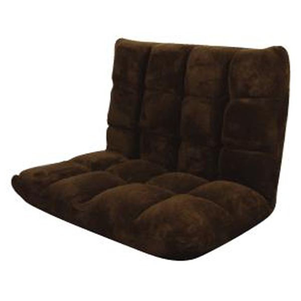 【エントリーでP5倍!20日20:00-27日1:59】 AZUMAYA もこもこワイドリクライナー FKC-005BR [リクライニングチェア ブラウン] メーカー直送