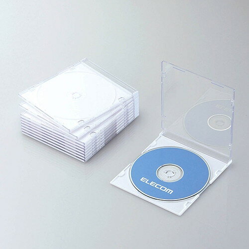 商品説明★ 厚さ約5mmのスリムタイプのBlu-ray/DVD/CDケースです。スリムタイプなので、同じスペースでも標準タイプに比べて多くの枚数を収納可能です。★ 透明度が高い100％バージンPS樹脂使用。再生材を含まないので、においも少なく耐久性に優れています。★ ケース1枚につきディスク1枚を収納可能です。★ ケース内側に歌詞カードやインデックスカードも収納可能です。仕様* 収容メディア: Blu-ray Disc/DVD/CD* 収容枚数(ケース1枚あたり): 1枚* ジャケット収納: ○* 外形寸法: 幅142.0×奥行5.2×高さ125mm* 重量: 37g(1枚)* 入り数: 10* 材質: ポリスチレン