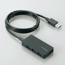ELECOM U3H-A408SBK ubN [USB3.0nu ACA_v^t 4|[g Ztp[] [J[